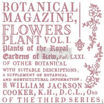 Prima Marketing Re-Design Clear Stamps - Botanical Encyclopedia